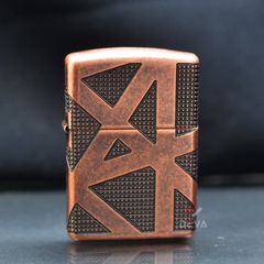 Zippo Armor Đồng Cổ Chủ Đề Hình Học Geometric 360 Design Z344