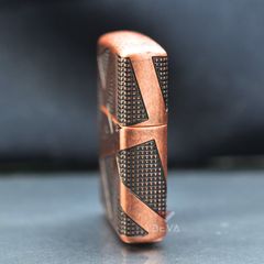 Zippo Armor Đồng Cổ Chủ Đề Hình Học Geometric 360 Design Z344