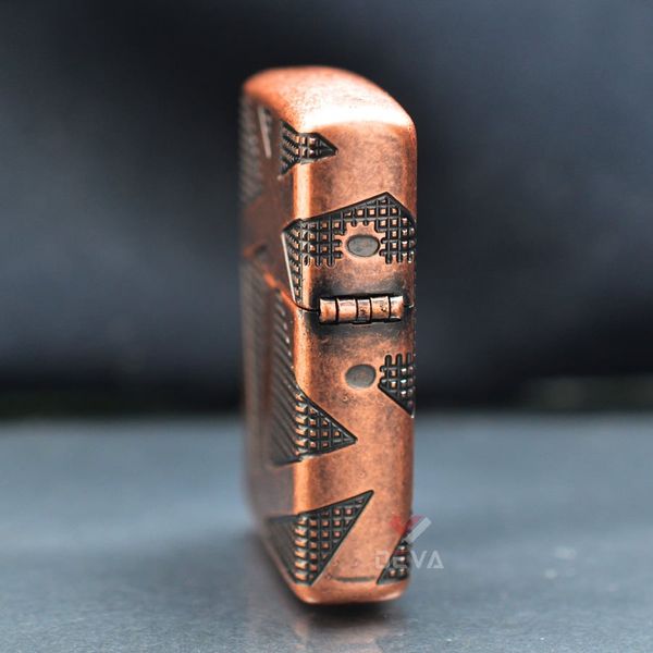 Zippo Armor Đồng Cổ Chủ Đề Hình Học Geometric 360 Design Z344