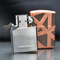 Zippo Armor Đồng Cổ Chủ Đề Hình Học Geometric 360 Design Z344
