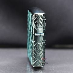 Zippo Armor Xanh Ngọc Bích Khắc Rồng Elegant Dragon Design Z336