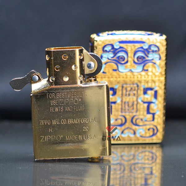 Zippo Armor khắc 5 mặt biểu tượng Thần Thú ZN302