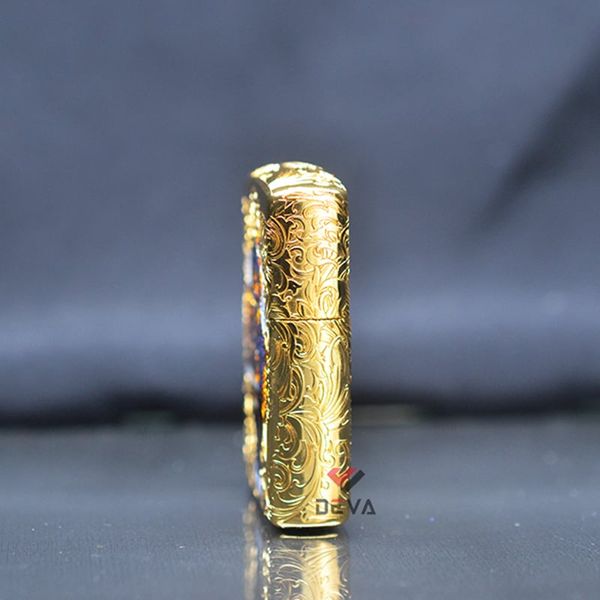 Zippo Armor khắc 5 mặt Kỳ Lân ZN301