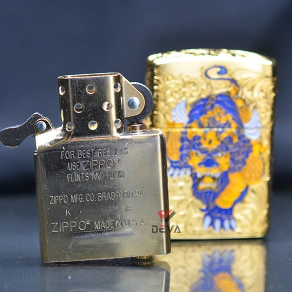 Zippo Armor khắc 5 mặt Kỳ Lân ZN301