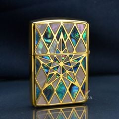Zippo Armor Khảm Trai Biểu Tượng Ngôi Sao ZN226
