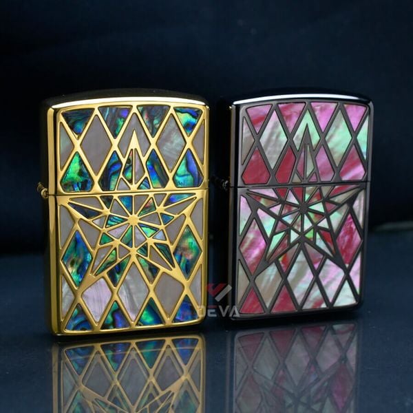 Zippo Armor Khảm Trai Biểu Tượng Ngôi Sao ZN226