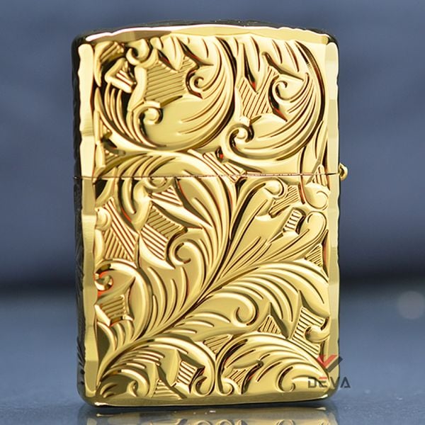 Zippo Armor mạ vàng hoa văn cổ điển ZN317