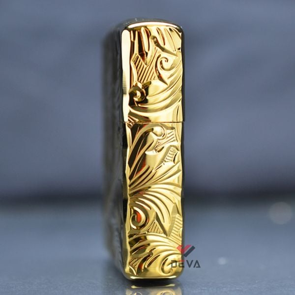 Zippo Armor mạ vàng hoa văn cổ điển ZN317