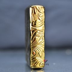 Zippo Armor mạ vàng hoa văn cổ điển ZN317