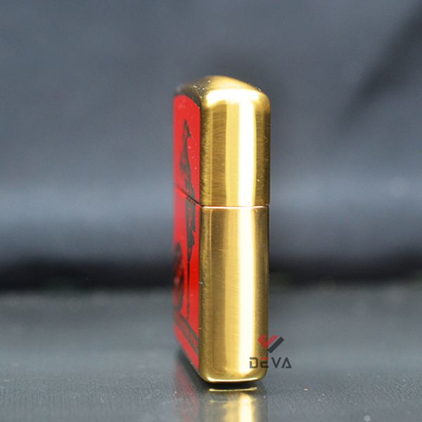 Zippo Armor mạ vàng sơn chủ đề Slogan Zippo ZN308