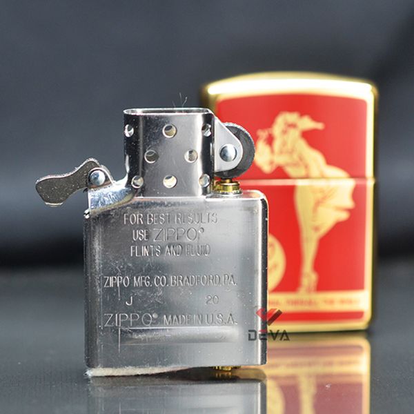 Zippo Armor mạ vàng sơn chủ đề Slogan Zippo ZN308