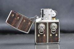 Zippo Armor ốp gỗ chủ đề Phật Giáo cánh cửa hạnh phúc ZN334