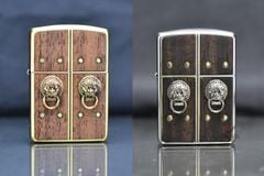 Zippo Armor ốp gỗ chủ đề Phật Giáo cánh cửa hạnh phúc ZN334