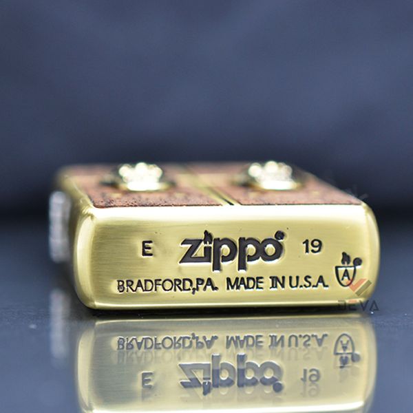 Zippo Armor ốp gỗ chủ đề Phật Giáo cánh cửa hạnh phúc ZN334