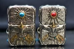Zippo Ốp Lam Ngọc Chủ Đề Thần Ưng Condor Andean ZD57