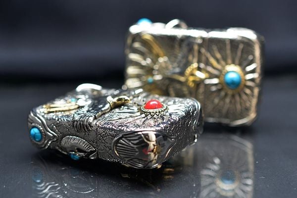 Zippo Ốp Lam Ngọc Chủ Đề Thần Ưng Condor Andean ZD57