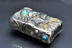 Zippo Ốp Lam Ngọc Chủ Đề Thần Ưng Condor Andean ZD57