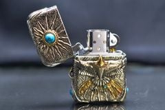 Zippo Ốp Lam Ngọc Chủ Đề Thần Ưng Condor Andean ZD57