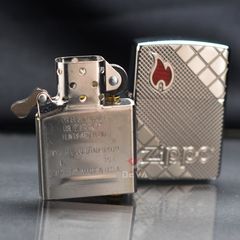 Zippo Armor Khắc Chìm Hoa Văn Khảm Gạch Tile Mosaic Z298