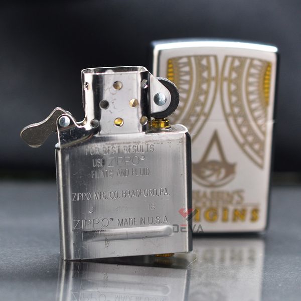 Zippo Satin Khắc Chủ Đề Game Assasin's Creed Origins Z312