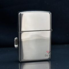 Zippo Bạc Khối Ốp Emblem Bạc Chú Ngựa Winning Whinny BK89
