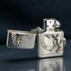 Zippo Bạc Khối Ốp Emblem Bạc Chú Ngựa Winning Whinny BK89