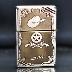 Zippo Bạc Khối Tái Bản 1937 Vintage Khắc Cô Gái Cao Bồi Hot Cowgirl BK36