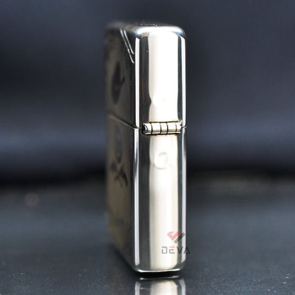 Zippo Bạc Khối Tái Bản 1937 Vintage Khắc Cô Gái Cao Bồi Hot Cowgirl BK36