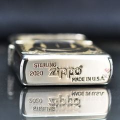 Zippo Bạc Khối Tái Bản 1937 Vintage Khắc Cô Gái Cao Bồi Hot Cowgirl BK36