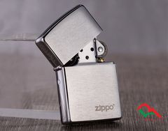Zippo Reg Brush Fin Chrome Z14