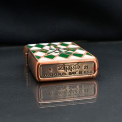Zippo Tạo Hình Hoa Văn Ngôi Sao Sơn Màu ZN265