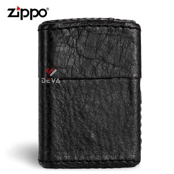 Zippo Bọc Da Khảm Emblem Ổ Khóa Cổ ZN227