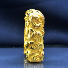 Zippo Bọc Phù Điêu Hoa Văn Cổ Điển Mạ Vàng ZN179