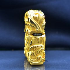 Zippo Bọc Phù Điêu Hoa Văn Cổ Điển Mạ Vàng ZN179