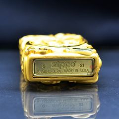 Zippo Bọc Phù Điêu Hoa Văn Cổ Điển Mạ Vàng ZN179
