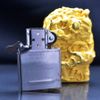 Zippo Bọc Phù Điêu Tượng Rồng Cầm Châu Mạ Vàng ZN180