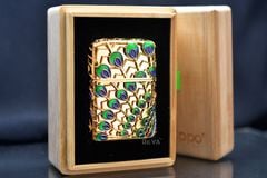 Zippo Bọc Vàng Chủ Đề Khổng Tước Phú Quý ZN359