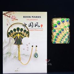 Zippo Bọc Vàng Chủ Đề Khổng Tước Phú Quý ZN359