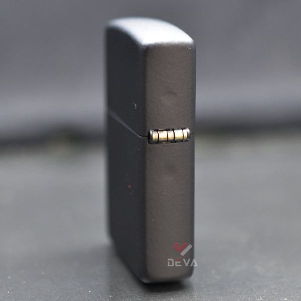 Zippo Chính Hãng Đen Mờ In Logo Zippo ZT19