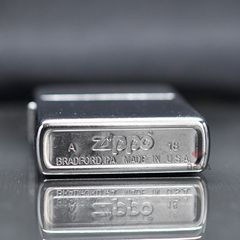 Zippo chính hãng trắng bạc xước ZT39
