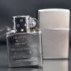 Zippo chính hãng trắng bạc xước Z11