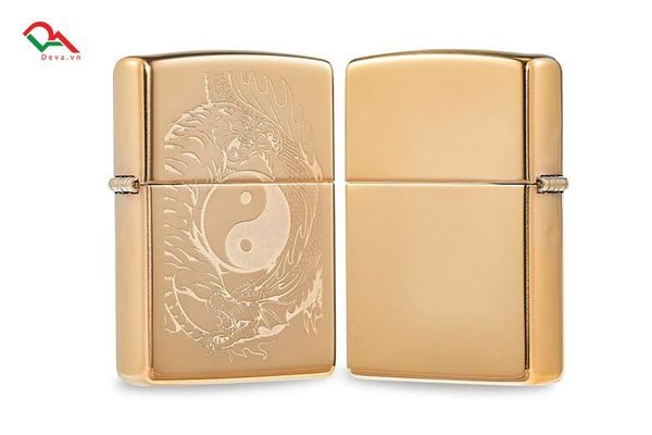 Zippo rồng hổ khắc sâu Z327