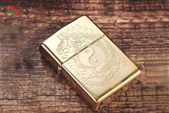 Zippo rồng hổ khắc sâu Z327