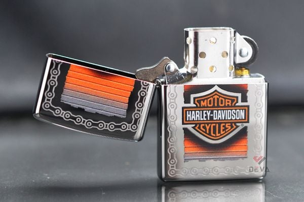 Tìm mua bật lửa Mỹ chính hãng Zippo Chủ Đề Dây Xích Harley-Davidson Chain Z405