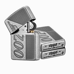Zippo Armor 007  Bạc Giả Cổ  Z330