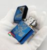 Khắc đại bàng mạ vàng trên nền Sapphire ZK48