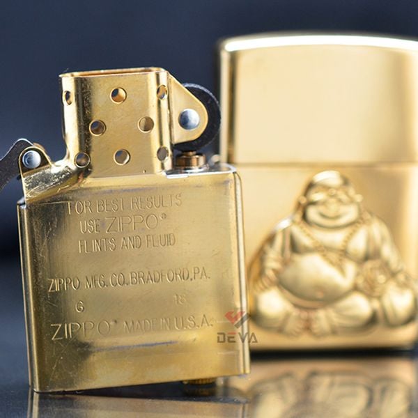 Zippo dán Emblem hình phật Di Lặc Z249