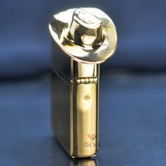 Zippo Để Bàn Mạ Vàng 24K Chủ Đề Cao Bồi Chăn Bò Texas ZN358