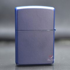 Zippo Sơn Matte Xanh Tím Than In Logo Zippo ZT10