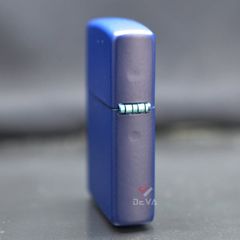 Zippo Sơn Matte Xanh Tím Than In Logo Zippo ZT10